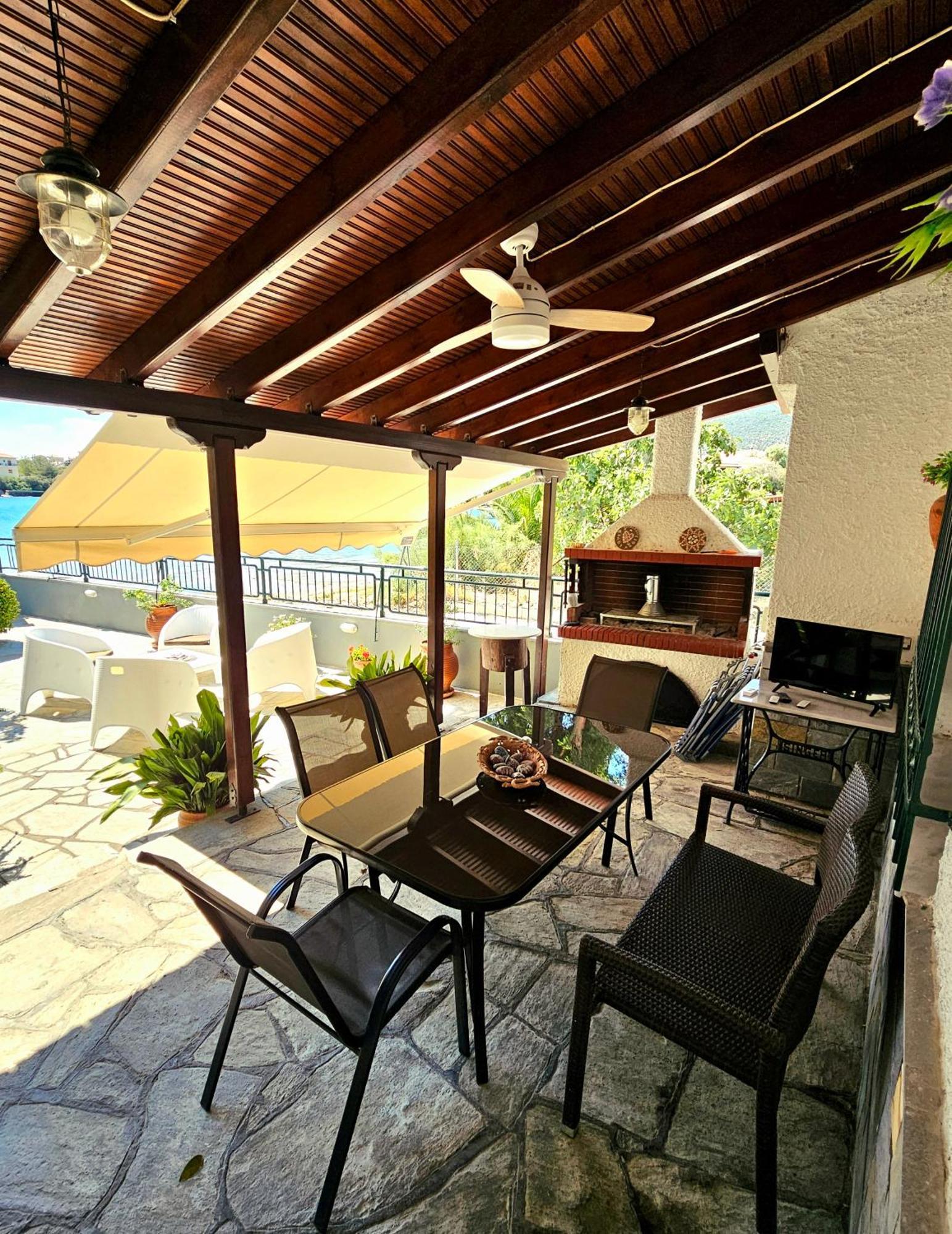 Polianthi Seaside House Villa Marathos  Eksteriør bilde