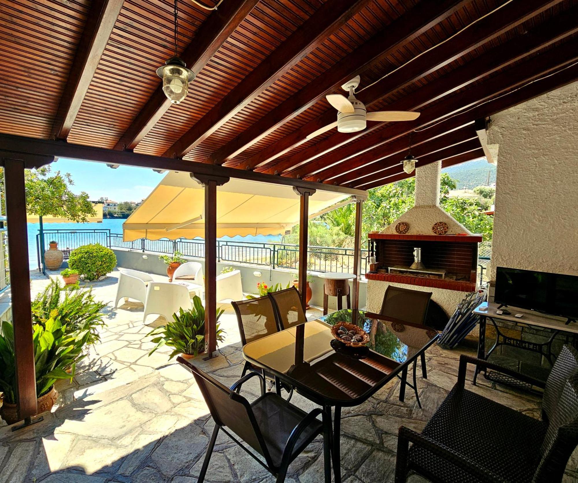 Polianthi Seaside House Villa Marathos  Eksteriør bilde